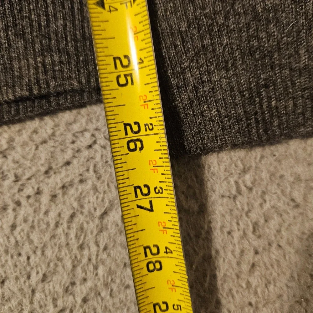 Daniel Cremieux Signature Royal Alpaca V-Neck Sweater Gray Mens Size Medium